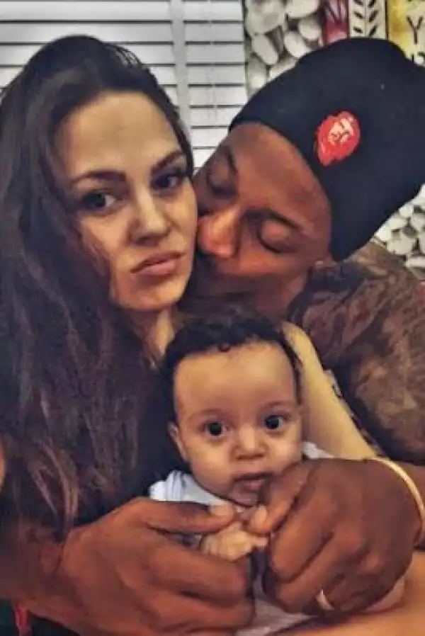 Cute!! IK Ogbonna Having Good Time With His Wife And Son [See Photos]